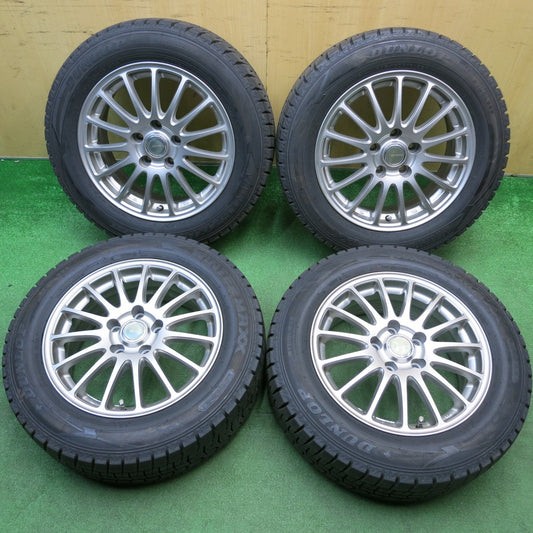 超バリ溝！9.5分以上★スタッドレス 205/60R16 ダンロップ ウインターマックス WM02 ECO FORME エコフォルム 16インチ PCD114.3/5H★6021501HAス