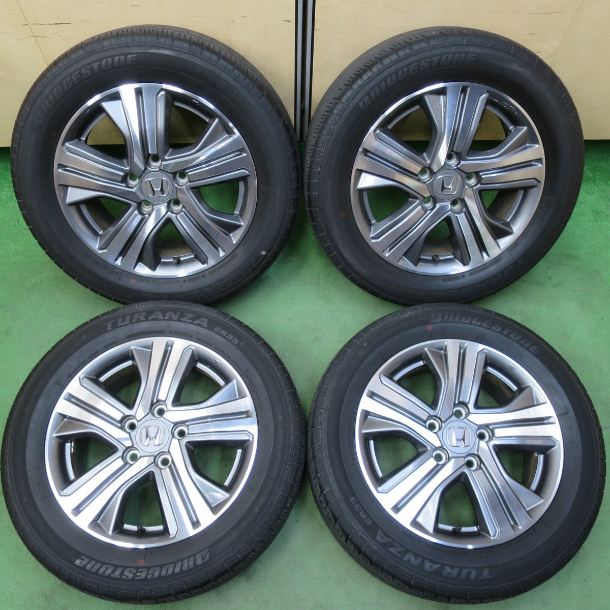 バリ溝！21年！キレイ！8.5分★ホンダ RP ステップワゴン 純正 205/60R16 ブリヂストン トランザ ER33 16インチ PCD114.3/5H★5050812イノ