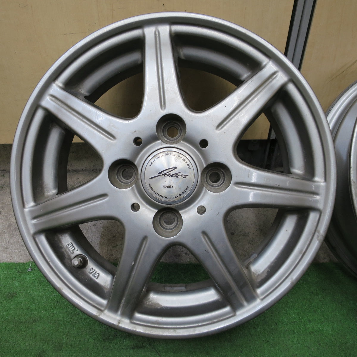 4本価格★JOKER weds 13インチ ホイール ジョーカー ウェッズ 13×4J PCD100/4H★6062901NGホ