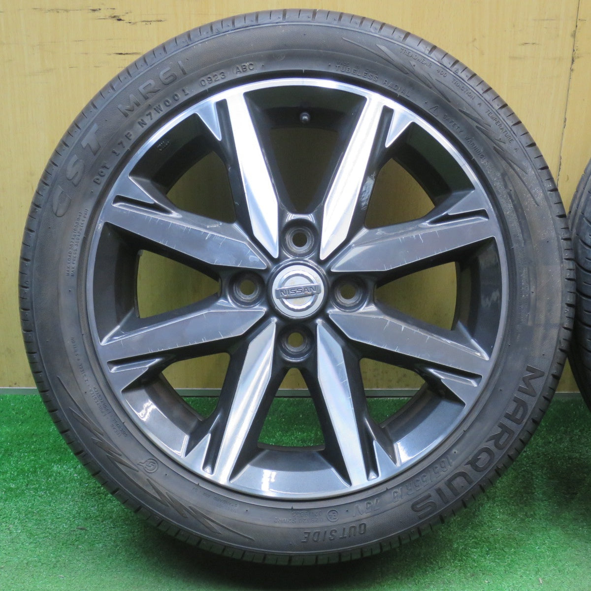 バリ溝！23年！9.5分★日産 デイズ ルークス 純正 165/55R15 マーキス CST MR61 15インチ PCD100/4H★6032503NJノ