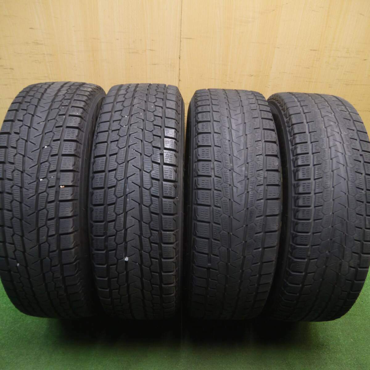 バリ溝！22年！キレイ！9分★スタッドレス 225/65R17 ヨコハマ アイスガード G075 DUFACT デュファクト 17インチ PCD114.3/5H★5012801Hス