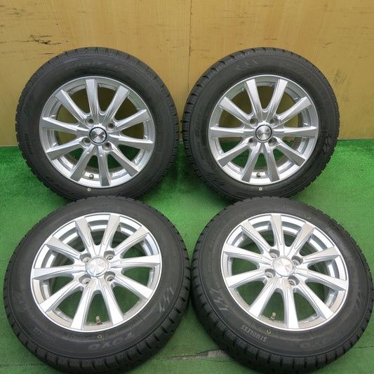 バリ溝！22年！キレイ！9.5分★スタッドレス 165/65R14 トーヨー オブザーブ ガリット GIZ JOKER ジョーカー 14インチ PCD100/4H★5051607AKス