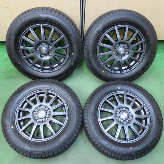 バリ溝！24年！キレイ！ほぼ10分★スタッドレス 195/65R15 グッドイヤー アイスナビ8 VELVA IGOR ヴェルヴァ イゴール 15インチ PCD114.3/5H★5111407イス