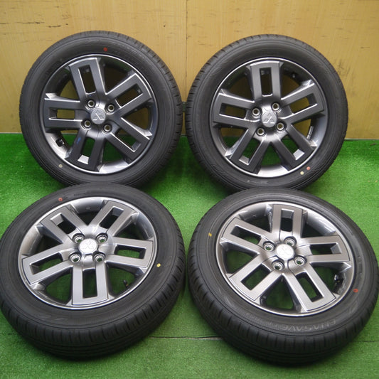[送料無料] 新車外し！24年★三菱 デリカ ミニ 純正 165/60R15 ダンロップ エナセーブ EC300+ 15インチ PCD100/4H★4112707Hノ
