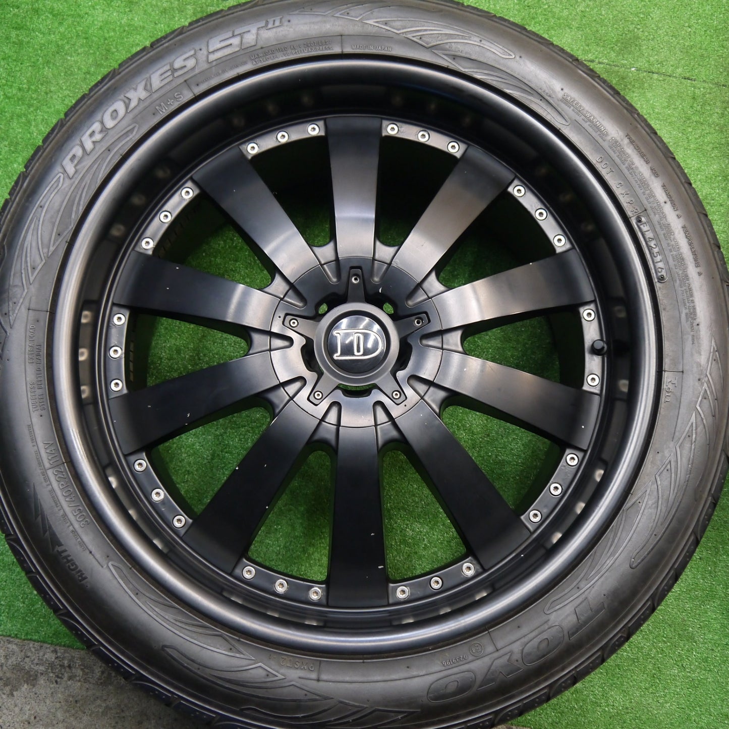 バリ溝！8.5分★ベンツ 等 DeMODA Concept Aviator 305/40R22 トーヨー プロクセス STⅡ ディモーダ コンセプト 22インチ PCD130/5H★5102104Hノ