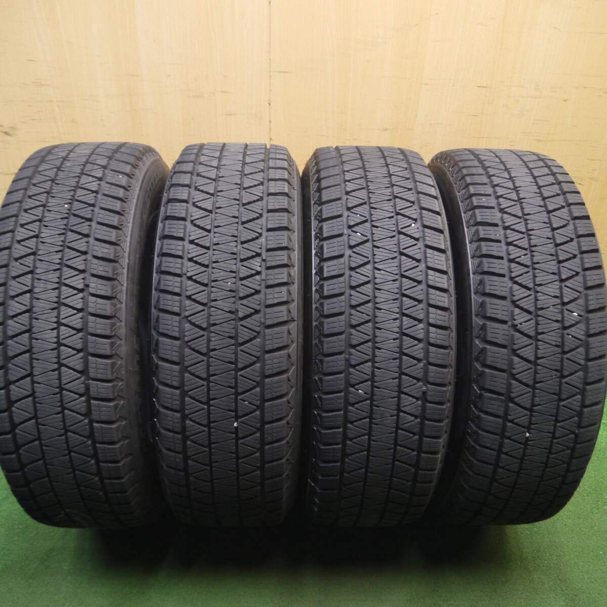 バリ溝！21年！キレイ！9.5分★スタッドレス 225/65R17 ブリヂストン ブリザック DM-V3 MANARAY SPORT マナレイスポーツ 17インチ PCD114.3/5H★5030306Hス