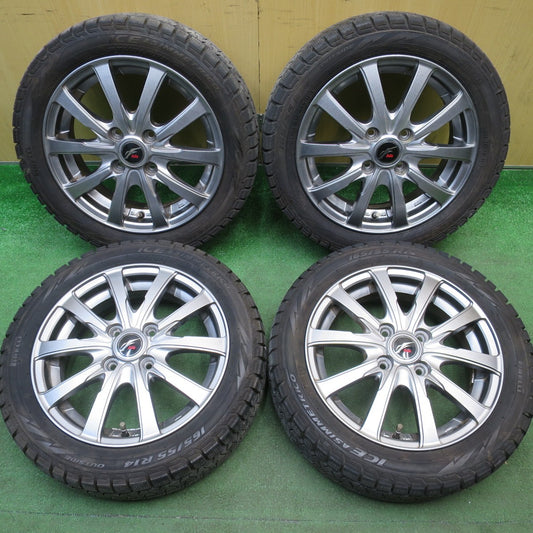 バリ溝！キレイ！8.5分★スタッドレス 165/55R14 ピレリ アイスアシンメトリコ Fang ファング 14インチ 軽サイズ ワゴンR ライフ ゼスト 等 PCD100/4H★6030902NJス