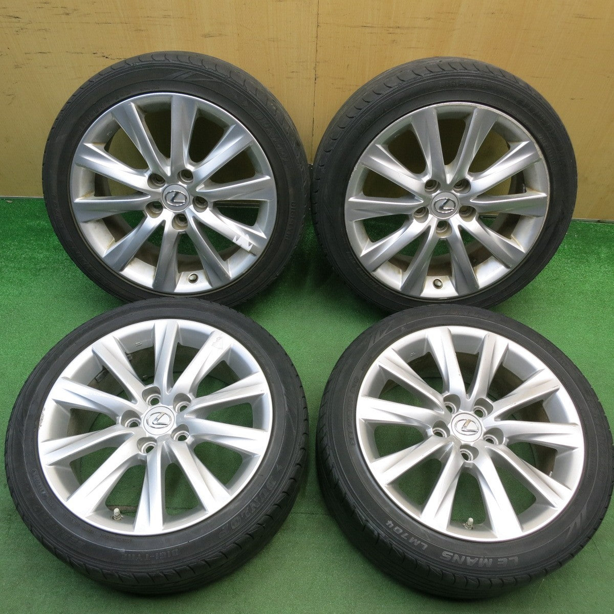 センサー付★レクサス IS 純正 225/45R17 ダンロップ LE MANS LM704 ルマン 17インチ PCD114.3/5H★6041910HAノ