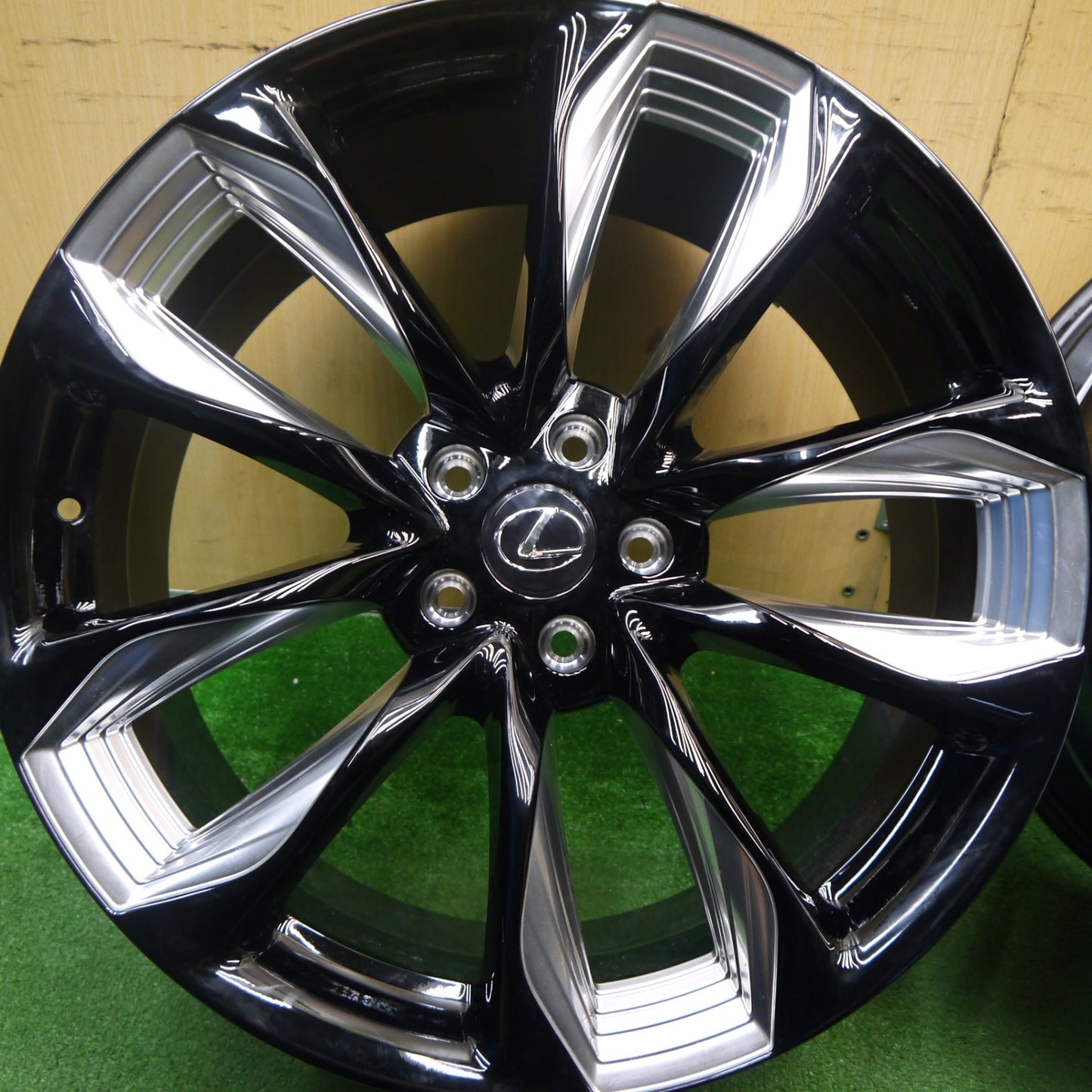 [送料無料] 新車外し！付属品付き★レクサス LC 純正 ホイール 21インチ 21×8.5J 21×9.5J PCD120/5H★5032111Hホ