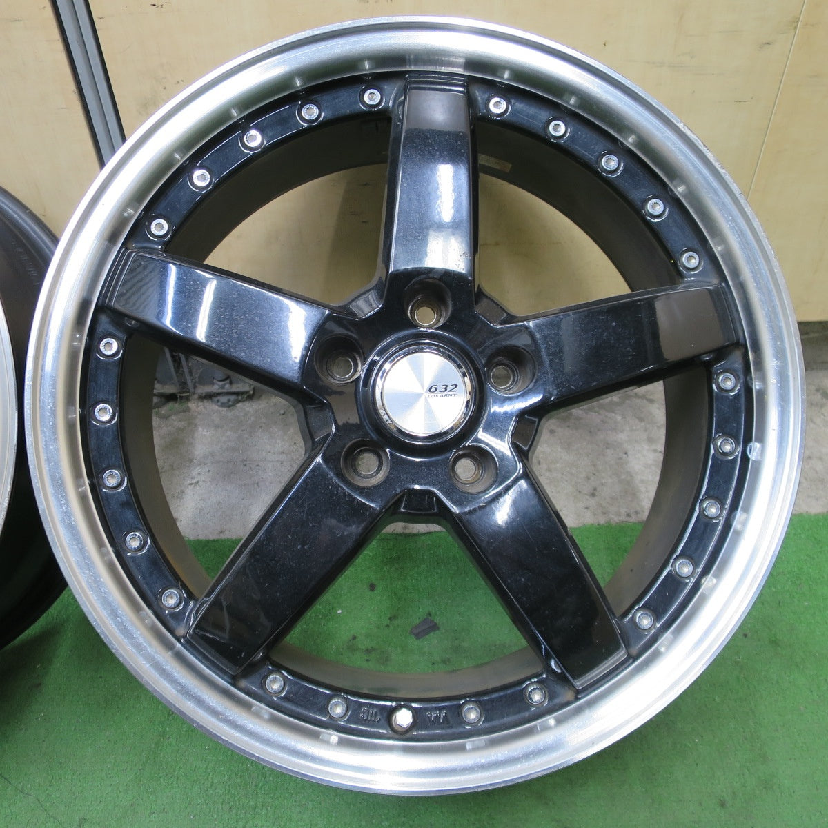 4本価格◎632 LOXARNY GRASTAR FIVE 18インチ ホイール ロクサーニ グラスター ファイブ 18×7J PCD114.3/5H◎6082403NGホ