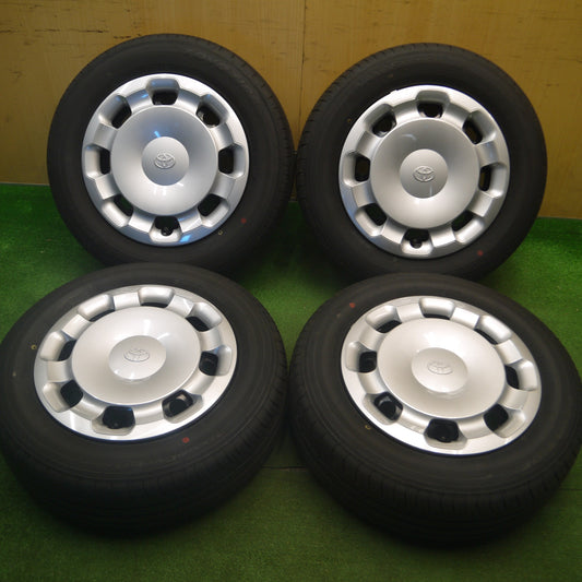 [送料無料] 新車外し！24年★トヨタ 10系 シエンタ 純正 スチール 185/65R15 トーヨー ナノエナジー J67 15インチ PCD100/5H★5020409Hノ