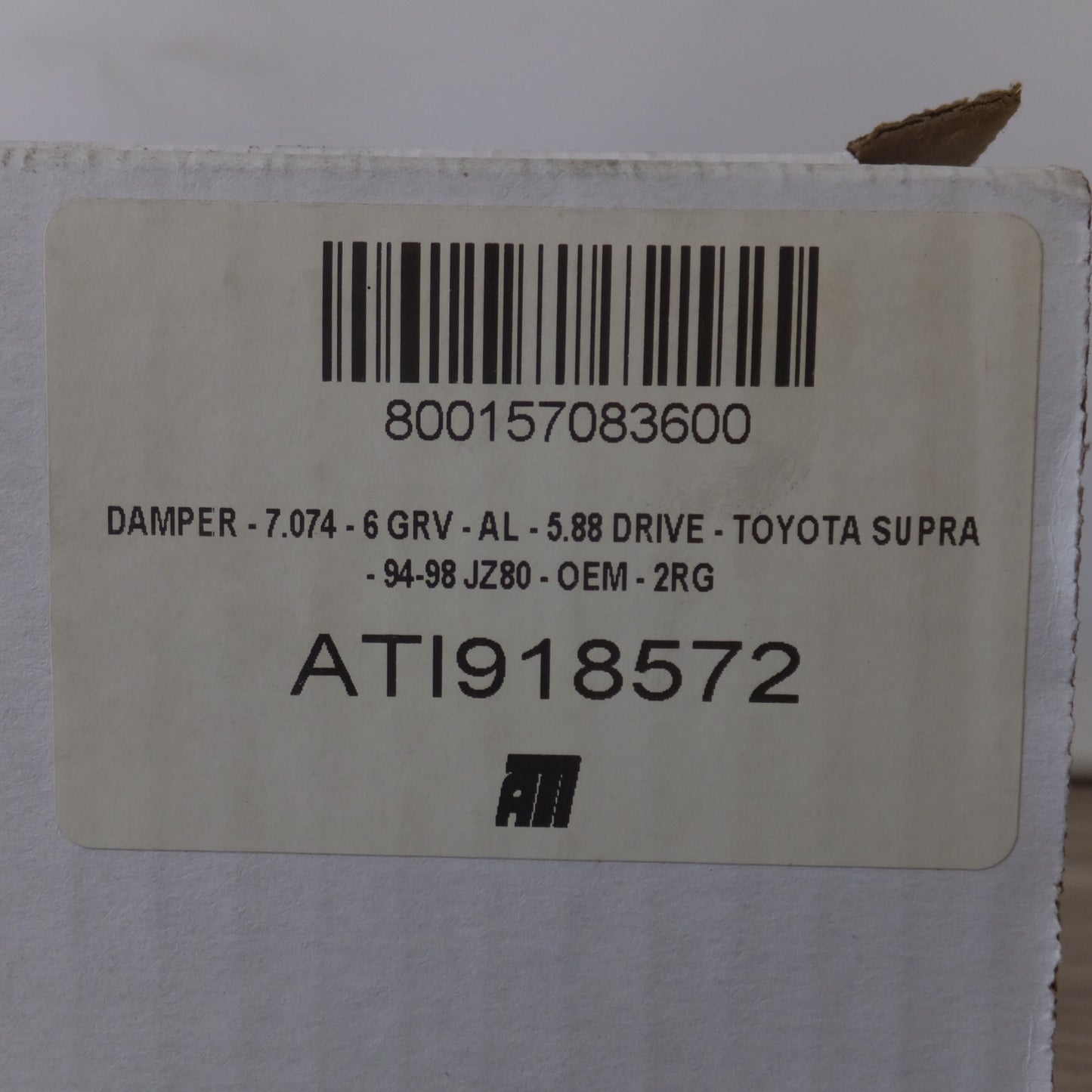 [送料無料] 未使用★ATI スーパーダンパー SUPER DAMPER ATI918572　トヨタ スープラ　SFI CERTIFIED★