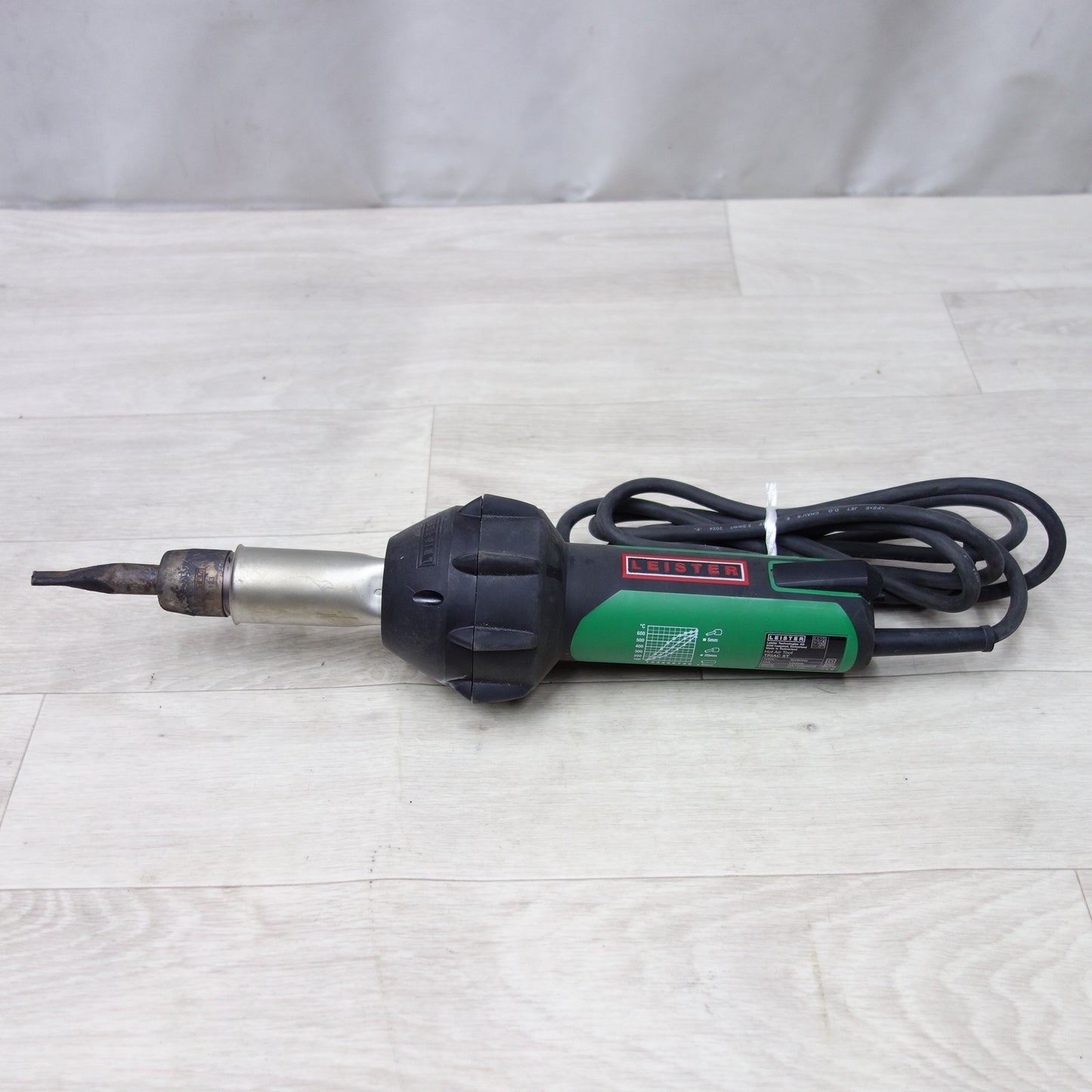 [送料無料] 付属品付き◆LEISTER ライスター ヒート ガン ホット ガン 熱風 溶接機 トリアック ST 141.230 ケース付き 電動 工具 (2)◆