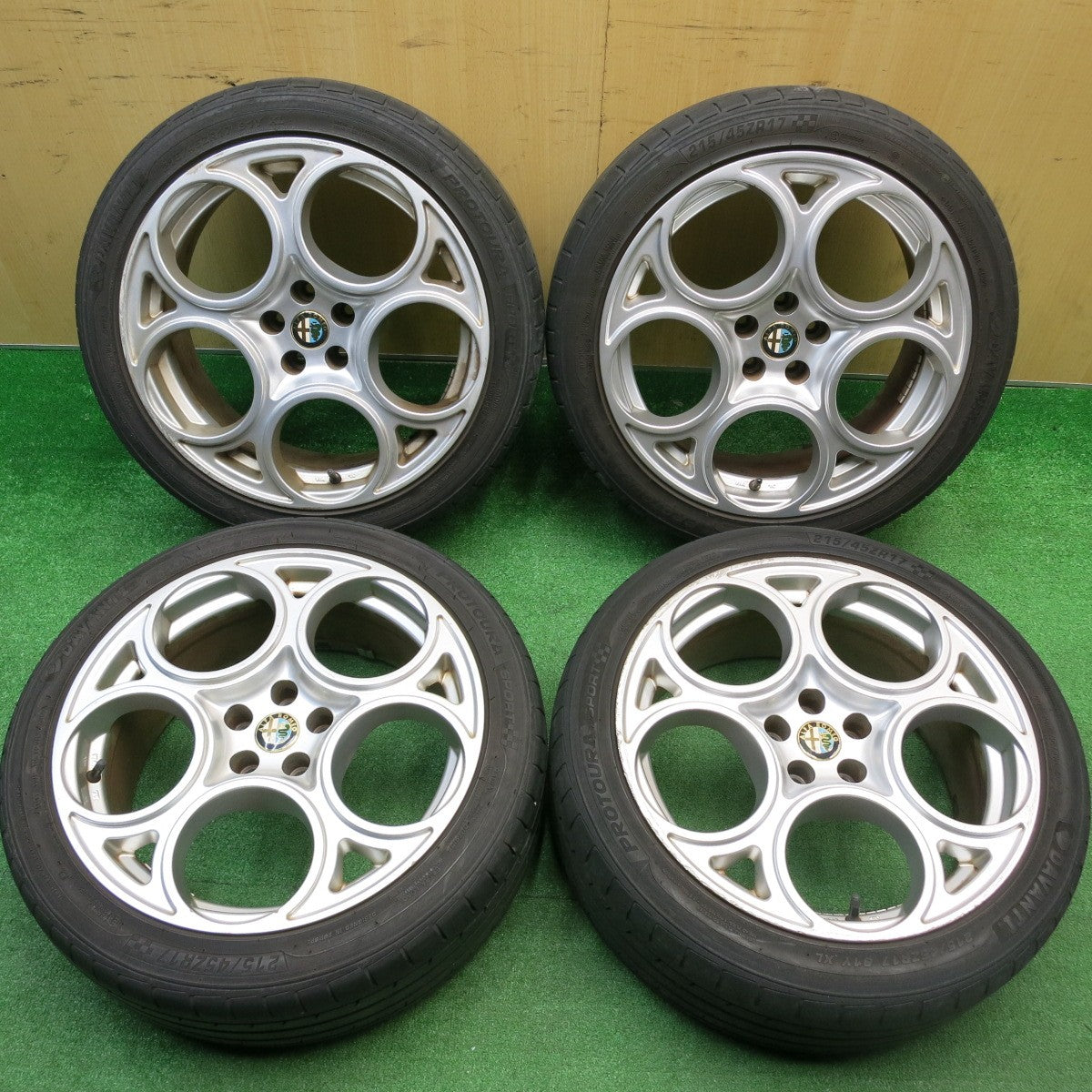4本価格！22年★アルファロメオ 147 GTA 純正 215/45R17 ダヴァンティ PROTOURA SPORT 17インチ PCD98/5H★5111308HAノ