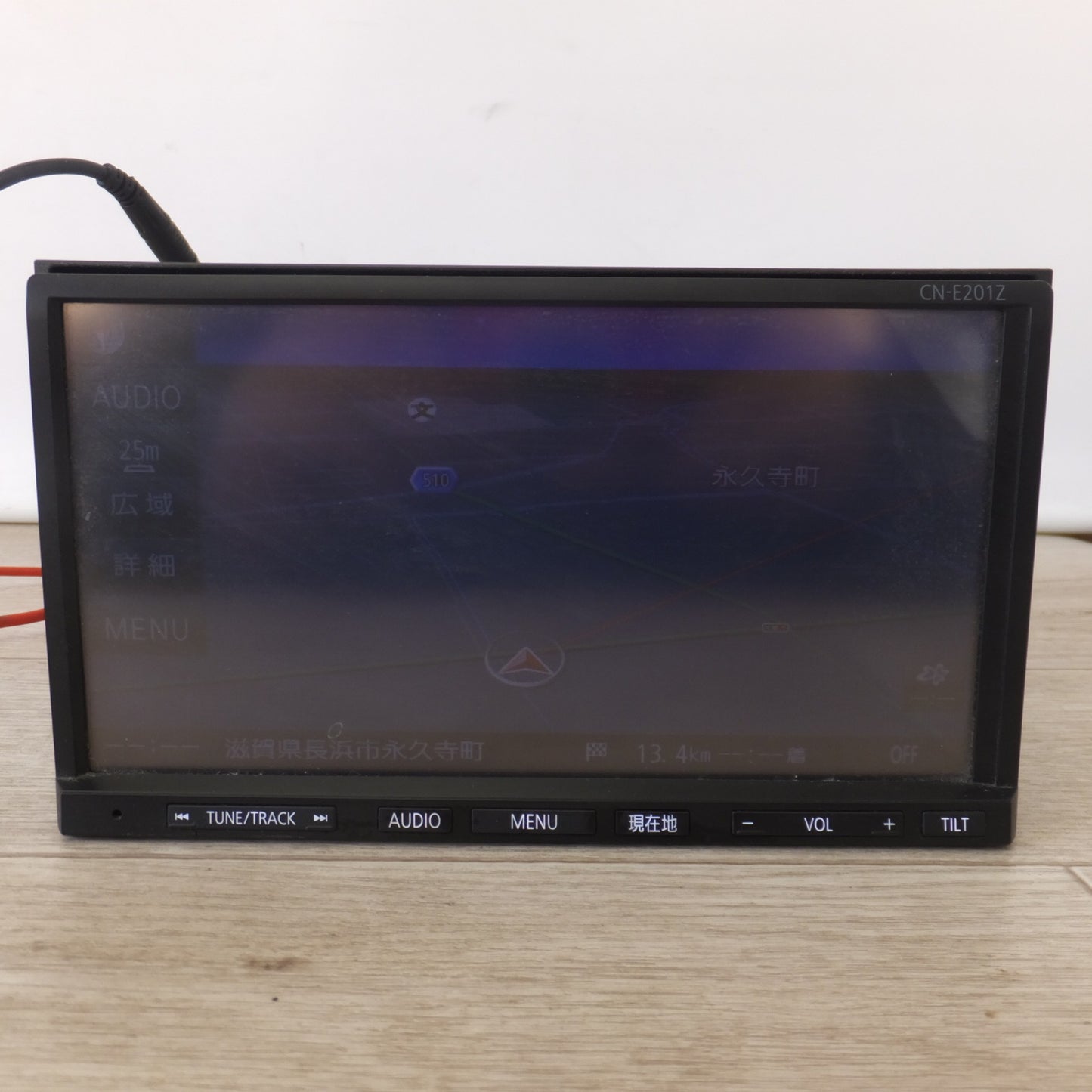 [送料無料] 現状品★パナソニック製 スズキ 純正 カーナビ メモリーナビ CN-E201ZA 99000-79AG1[6]★