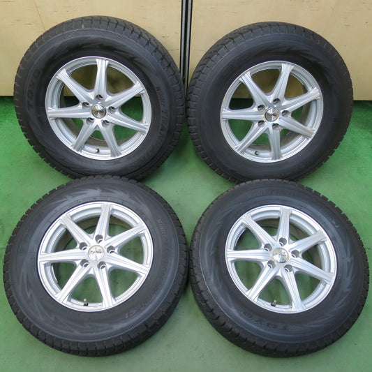 バリ溝！キレイ！9.5分★スタッドレス 225/70R16 トーヨー ウインター トランパス S1 Treffer トレファー 16インチ PCD114.3/5H★5100201イス
