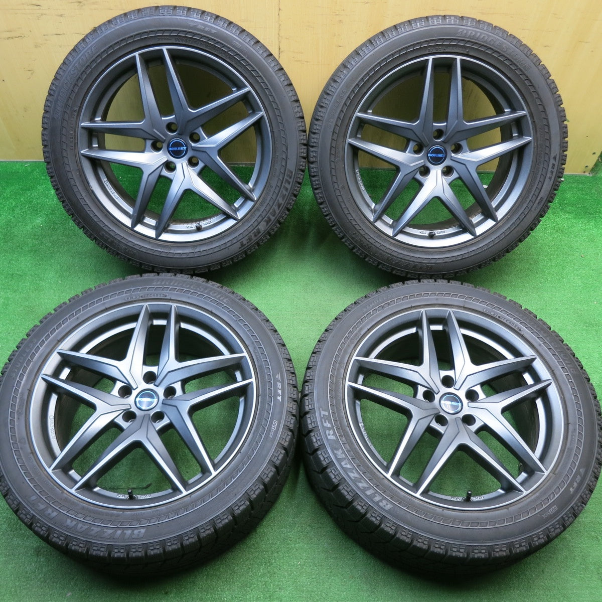 キレイ！22年★BMW 等 BORBET typeZ 245/50R19 スタッドレス ブリヂストン ブリザック RFT 19インチ ボルベット PCD112/5H★5041810TNス