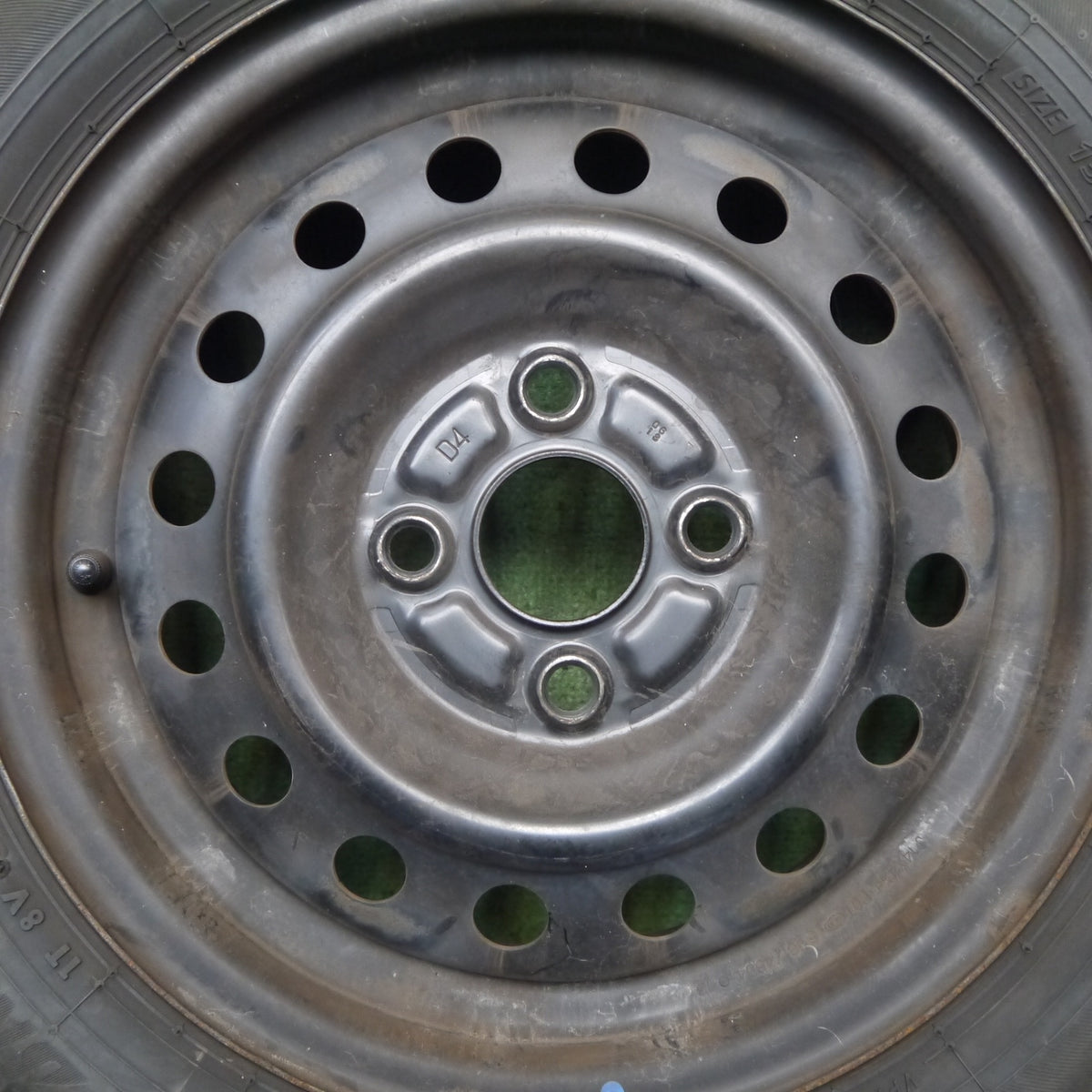 バリ溝！25年！9分◎スズキ HE33S アルト ラパン 純正 スチール 155/65R14 ブリヂストン NEWNO ニューノ 14インチ PCD100/4H◎6090401Hノ
