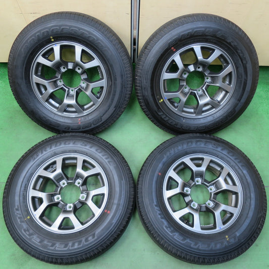 [送料無料] 新車外し！24年★スズキ JB74W ジムニーシエラ 純正 195/80R15 ブリヂストン デューラー H/L 852 15インチ PCD139.7/5H★5032004イノ