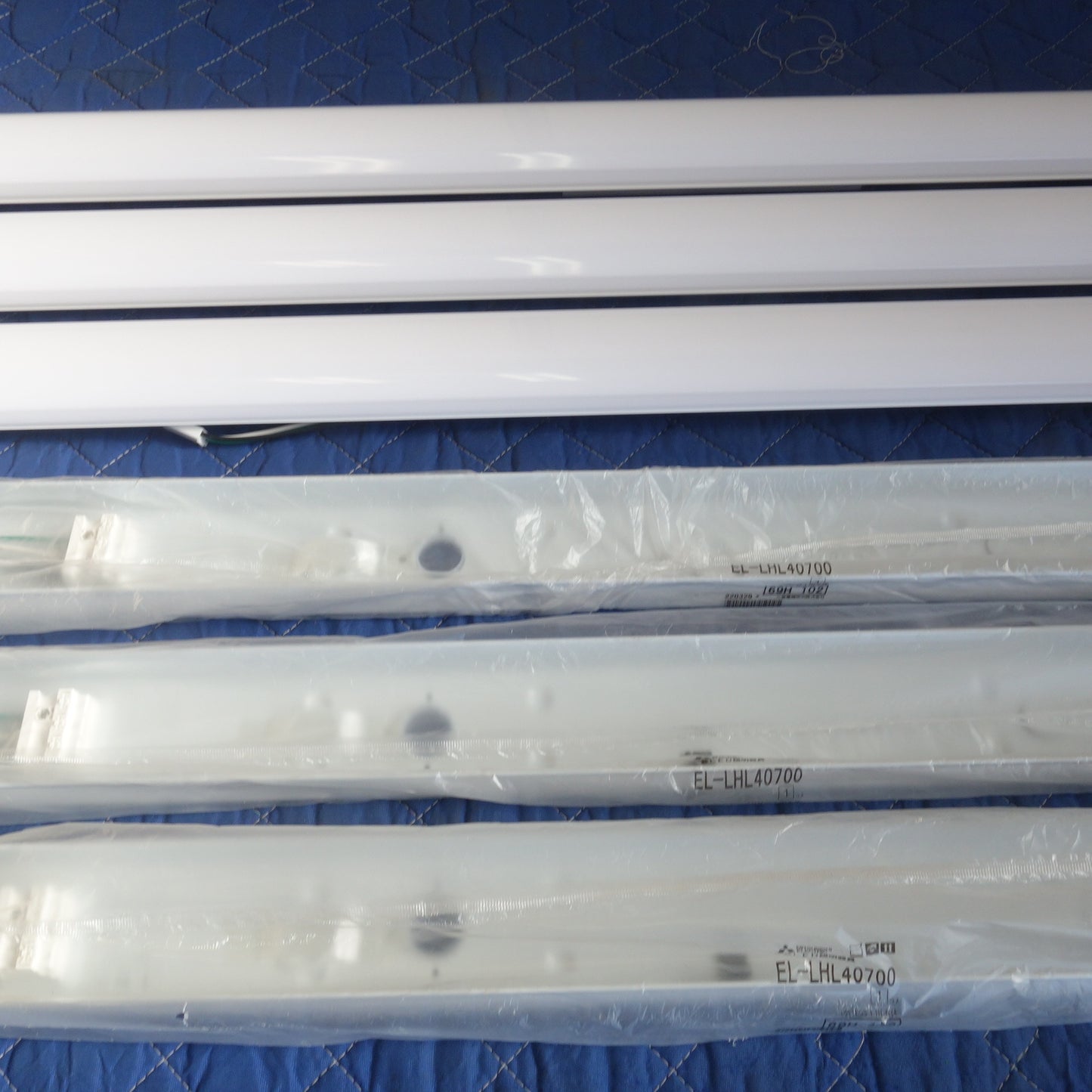 [送料無料] 未使用！3セット！22年製☆三菱 LED 照明器具 ライトユニット形 ベースライト EL-LU43033N 3200lm 5000K EL-LHL40700☆
