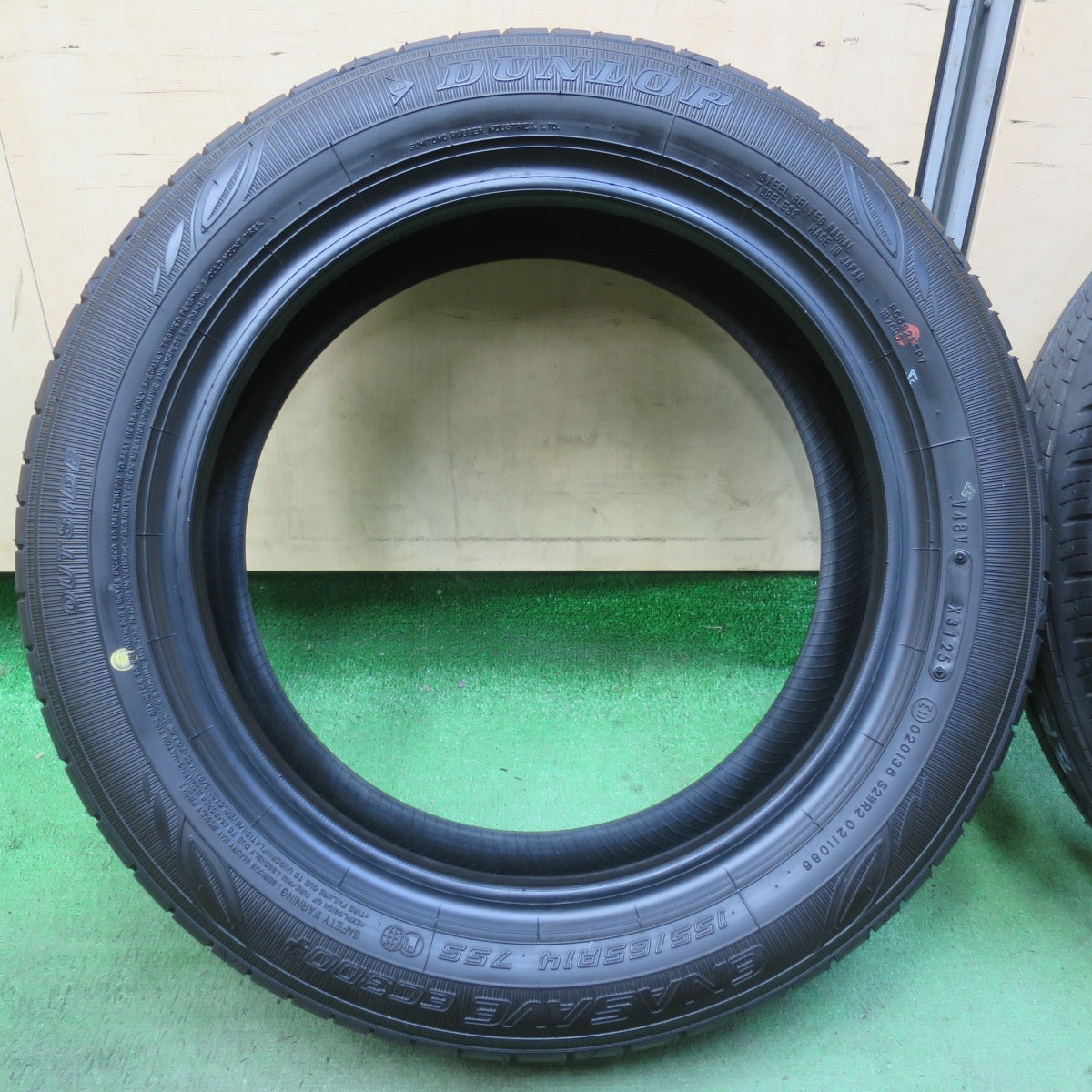 新車外し！25年★155/65R14 ダンロップ エナセーブ EC300+ タイヤ 14インチ デイズ ムーヴ ルークス タント ワゴンR 等★5120601イノタ