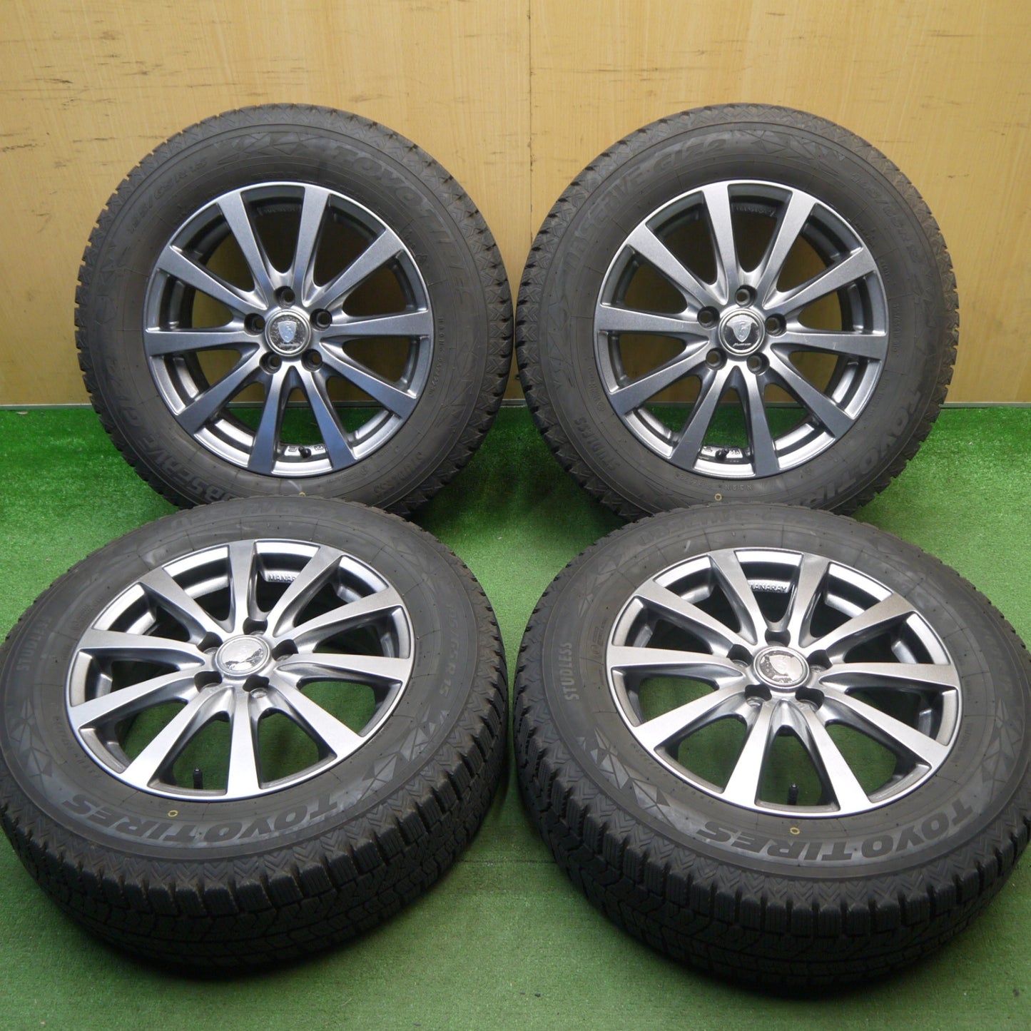バリ溝！23年！9.5分★プリウス 等 195/65R15 スタッドレス トーヨー オブザーブ GIZ2 MANARAY SPORT マナレイ スポーツ 15インチ PCD100/5H★6033106Hス