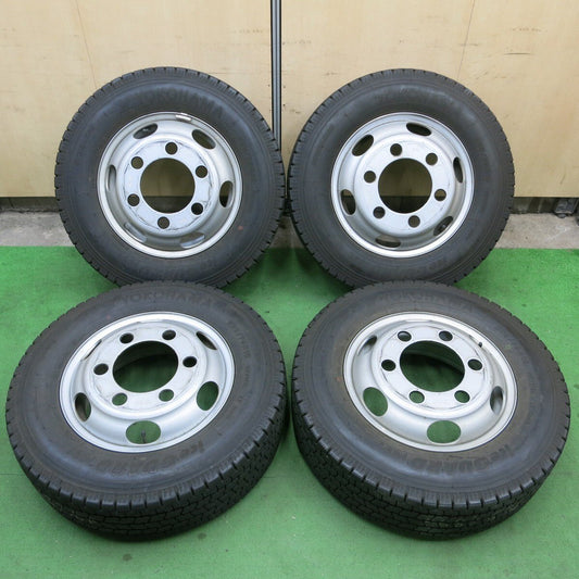 バリ溝！21年！8.5分★トラック タイヤ 225/70R16 117/115L スタッドレス ヨコハマ アイスガード iG91 TOPY スチール 127-9TC PCD222.25/6H★5021904ナス