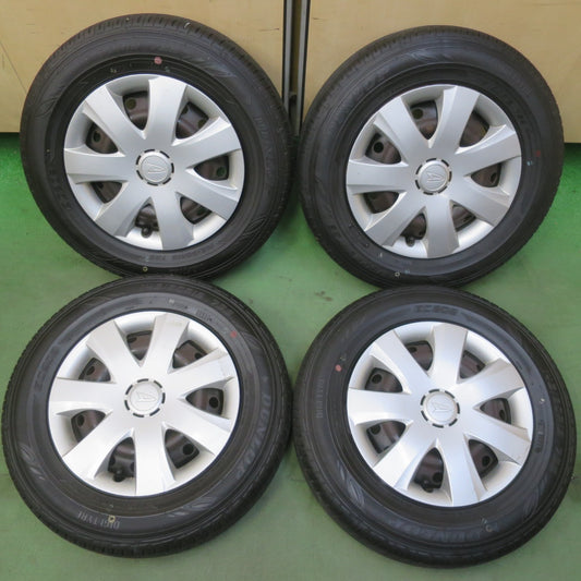 ほぼ未使用！24年◎ダイハツ ミラ ムーヴ 等 純正 スチール 145/80R13 ダンロップ EC202 13インチ PCD100/4H◎6081102IMノ