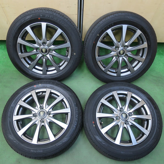 バリ溝！23年！9.5分★185/60R15 ダンロップ EC202 MANARAY SPORT マナレイスポーツ 15インチ PCD100/4H★5102414イノ