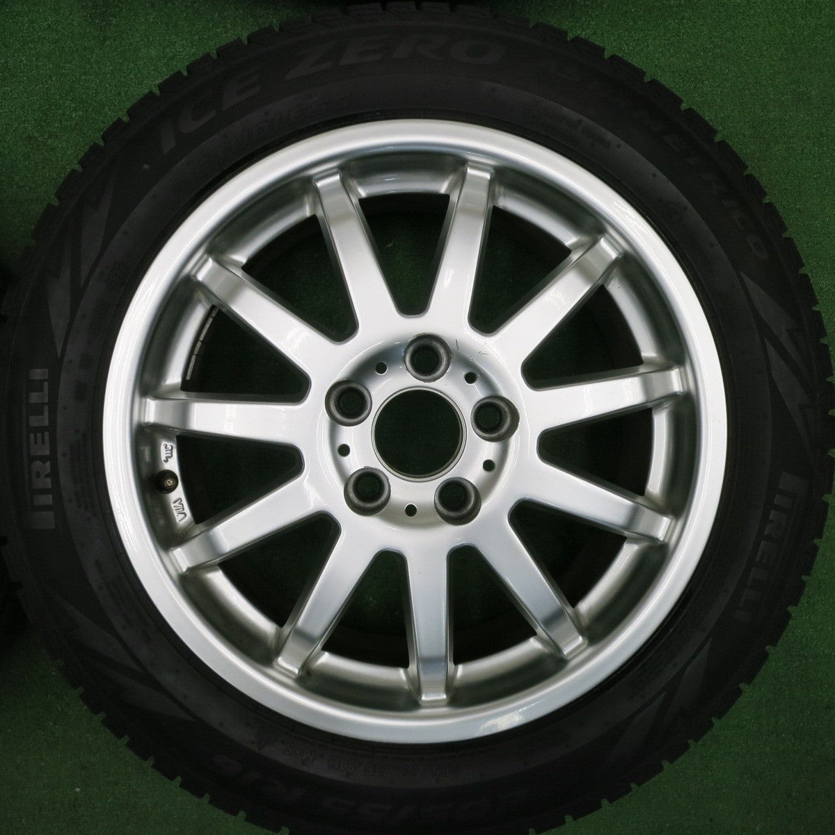 バリ溝！22年！8.5分★ボルボ 等 205/55R16 スタッドレス ピレリ ゼロ アシンメトリコ C-WORKS MS-1 16インチ PCD108/5H★4120613TNス