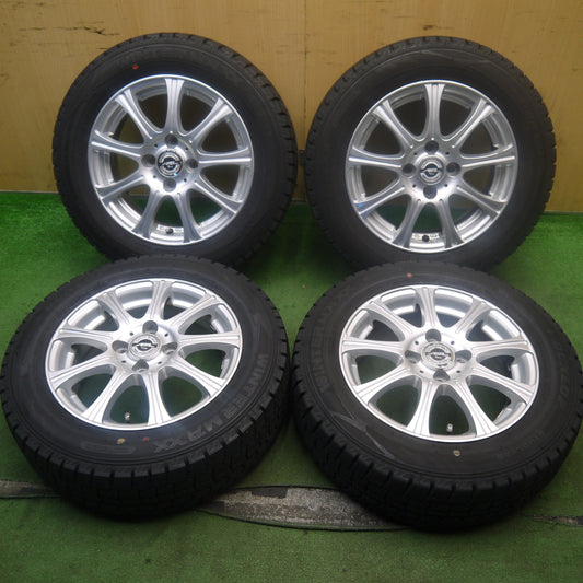 バリ溝！23年！キレイ！9.5分★スタッドレス 175/65R14 ダンロップ ウインターマックス WM02 AXEL Three アクセル 14インチ PCD100/4H★5082606Hス