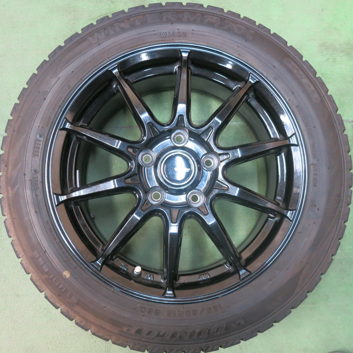 バリ溝！21年！9.5分以上★スタッドレス 185/60R16 ダンロップ ウインターマックス WM02 G-SPEED Gスピード 16インチ PCD114.3/5H★5110302SKス