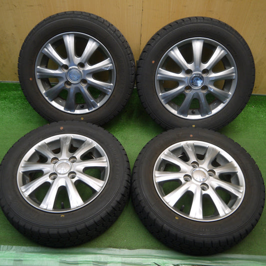 バリ溝！23年！8.5分◎スタッドレス 155/65R13 グッドイヤー アイスナビ7 STYTZ 社外 アルミ 13インチ PCD100/4H◎6092903Hス