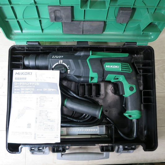 [送料無料] ☆ハイコーキ ロータリ ハンマ ドリル 100V DH28PCY2 ケース付き ハンマードリル HiKOKI 電動 工具☆