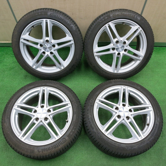 バリ溝！22年！9分★ベンツ等 EUROFORSCH 205/50R17 スタッドレス コンチネンタル ノースコンタクト NC6 ユーロフォルシュ PCD112/5H★4111904TNス