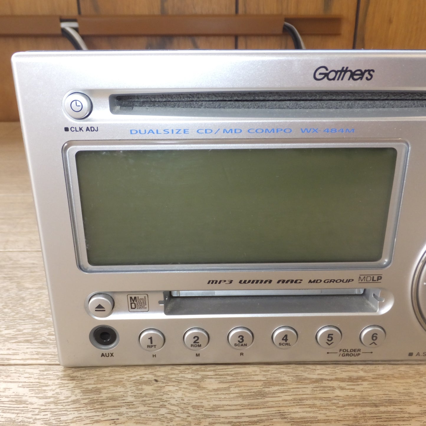 [送料無料] ★ケンウッド KENWOOD ホンダ 純正 デュアルサイズCD/MDコンポ Gathers WX-484M 08A00-4K0-250 12V.D.C.★
