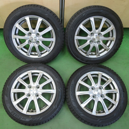 バリ溝！22年！キレイ！9.5分★スタッドレス 155/65R14 ヨコハマ アイスガード iG60 WEZEN 14インチ PCD100/4H★5051903イス