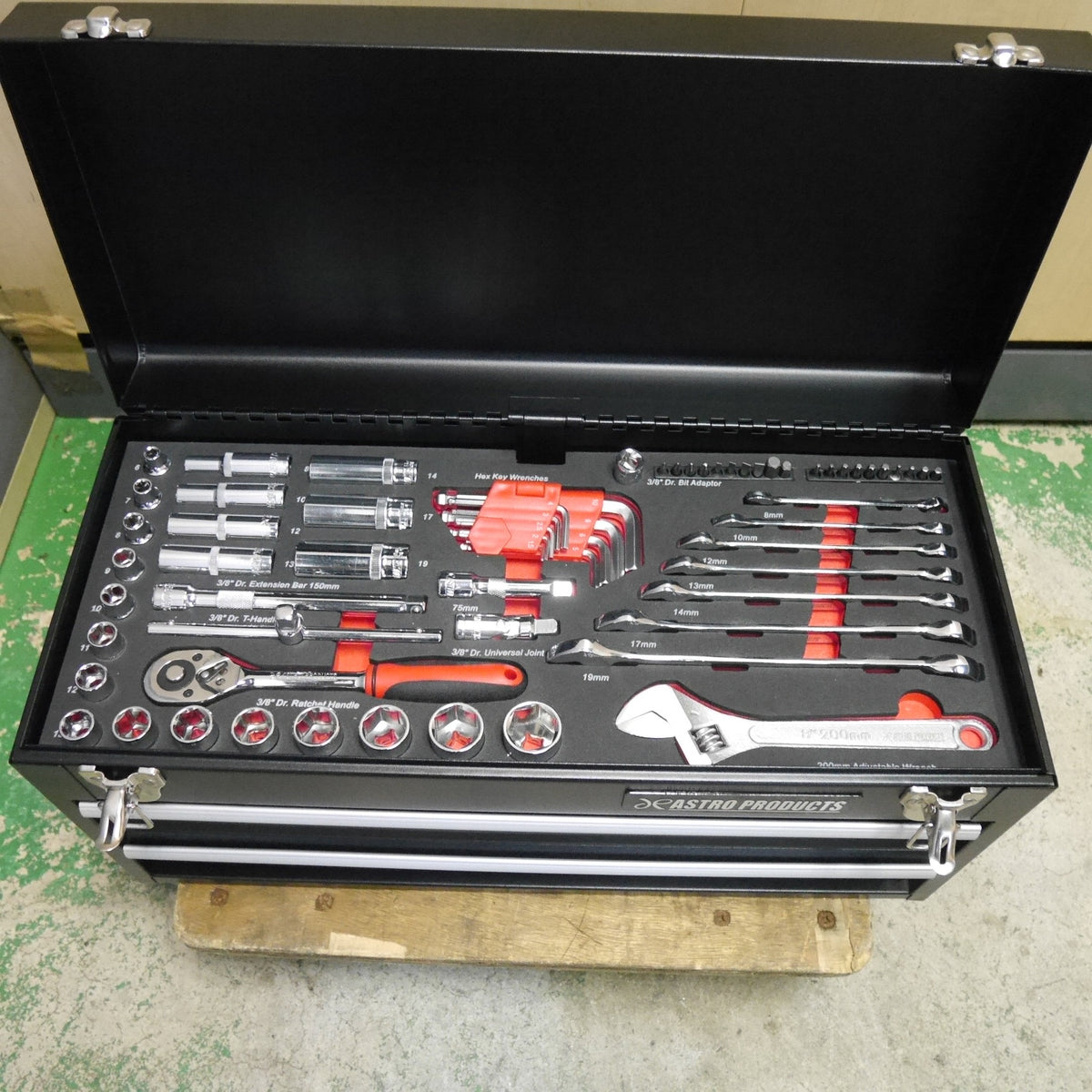キレイ☆ASTRO PRODUCTS 2段 ツール ボックス & 大量 工具 セット アストロ プロダクツ 道具 箱 工具 箱 収納☆