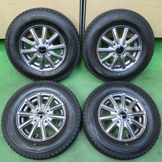 [送料無料] バリ溝！23年！キレイ！9.5分★スタッドレス 145R12 6PR ダンロップ ウインターマックス SV01 DILETTO ディレット 12インチ PCD100/4H★4110905イス