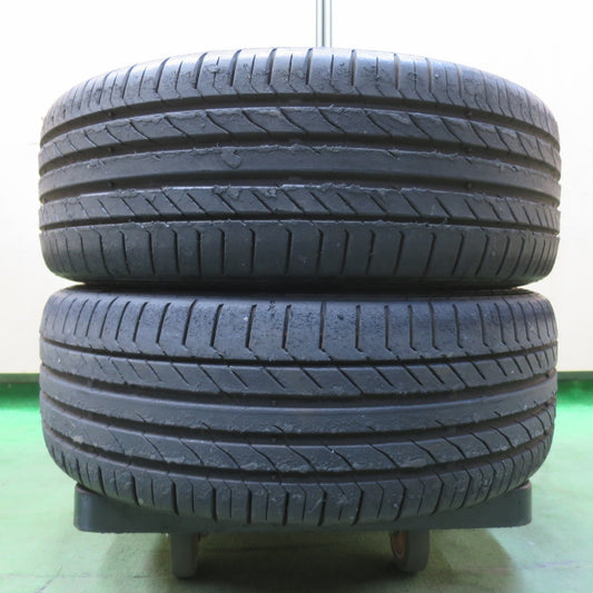 バリ溝！23年！9分！2本★195/45R17 コンチネンタル コンチスポーツ コンタクト5 タイヤ 17インチ アクア スイフト スポーツ 等★5110701イノタ