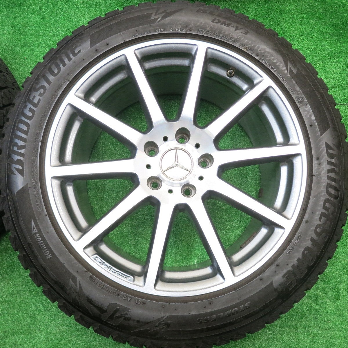 バリ溝！キレイ！9分★ベンツ Gクラス W463 A G63 ゲレンデ 純正 AMG 275/50R20 スタッドレス ブリヂストン ブリザック DM-V3 20インチ PCD130/5H★5100911HAス