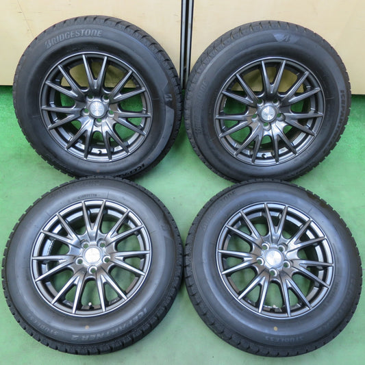 バリ溝！23年！キレイ！9.5分★プリウス 等 195/65R15 スタッドレス ブリヂストン アイスパートナー2 VELVA SPORT ヴェルヴァ 15インチ PCD100/5H★5080606イス