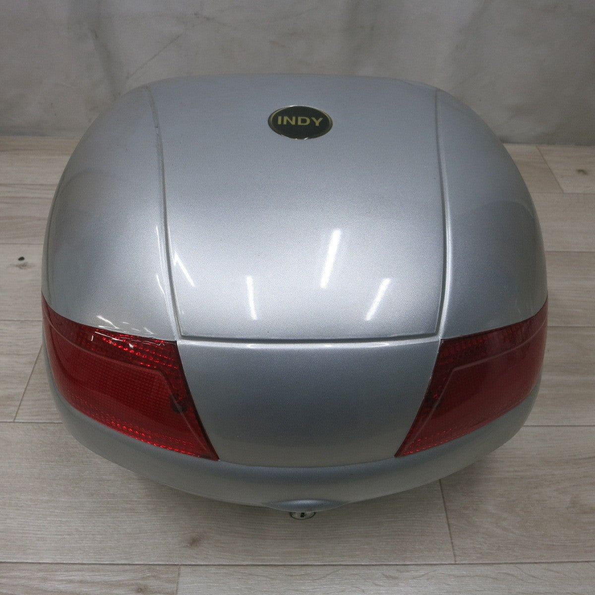 [送料無料] ◆INDY バイク 用 リア BOX ボックス リア トランク トップケース 収納 箱 荷物 ツーリング デリバリー 現状品◆