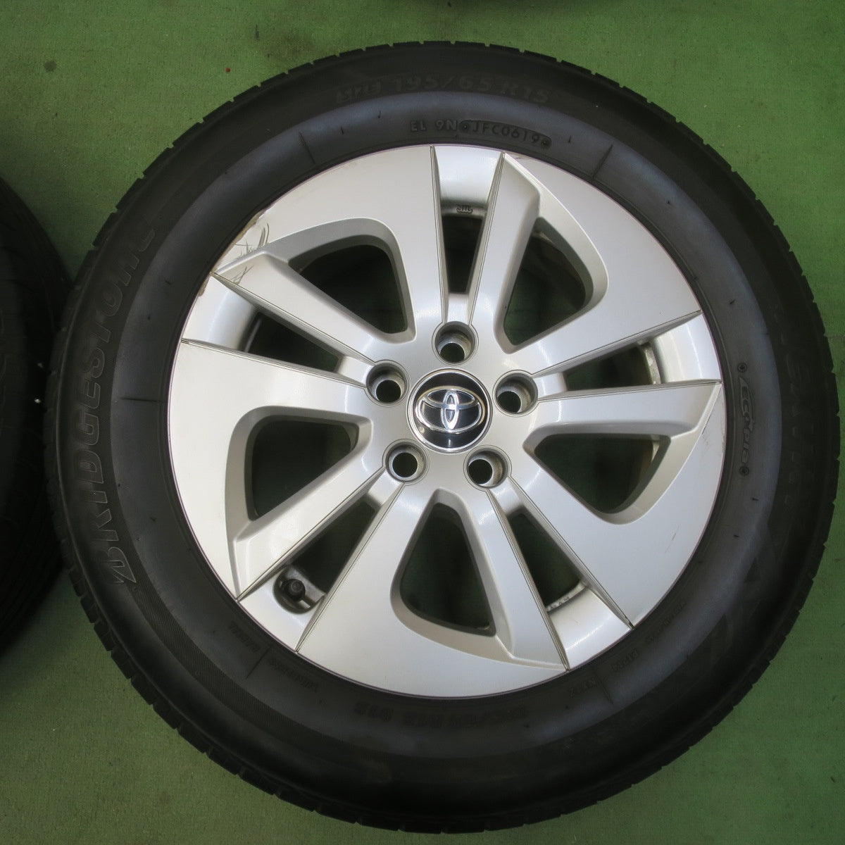 4本価格★トヨタ 50系 プリウス 純正 195/65R15 ブリヂストン ネクストリー エコピア 15インチ PCD100/5H★6043010イノ