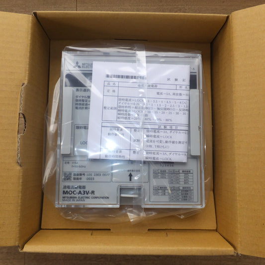 [送料無料] 未使用★三菱 MITSUBISHI 過電流継電器 MOC-A3V-R 保護継電器　l=5A f=50/60Hz★