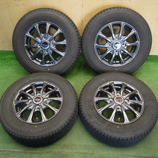 キレイ！22年◎スタッドレス 145/80R12 80/78N ブリヂストン W300 TEAD テッド 12インチ PCD100/4H◎6061507Hス