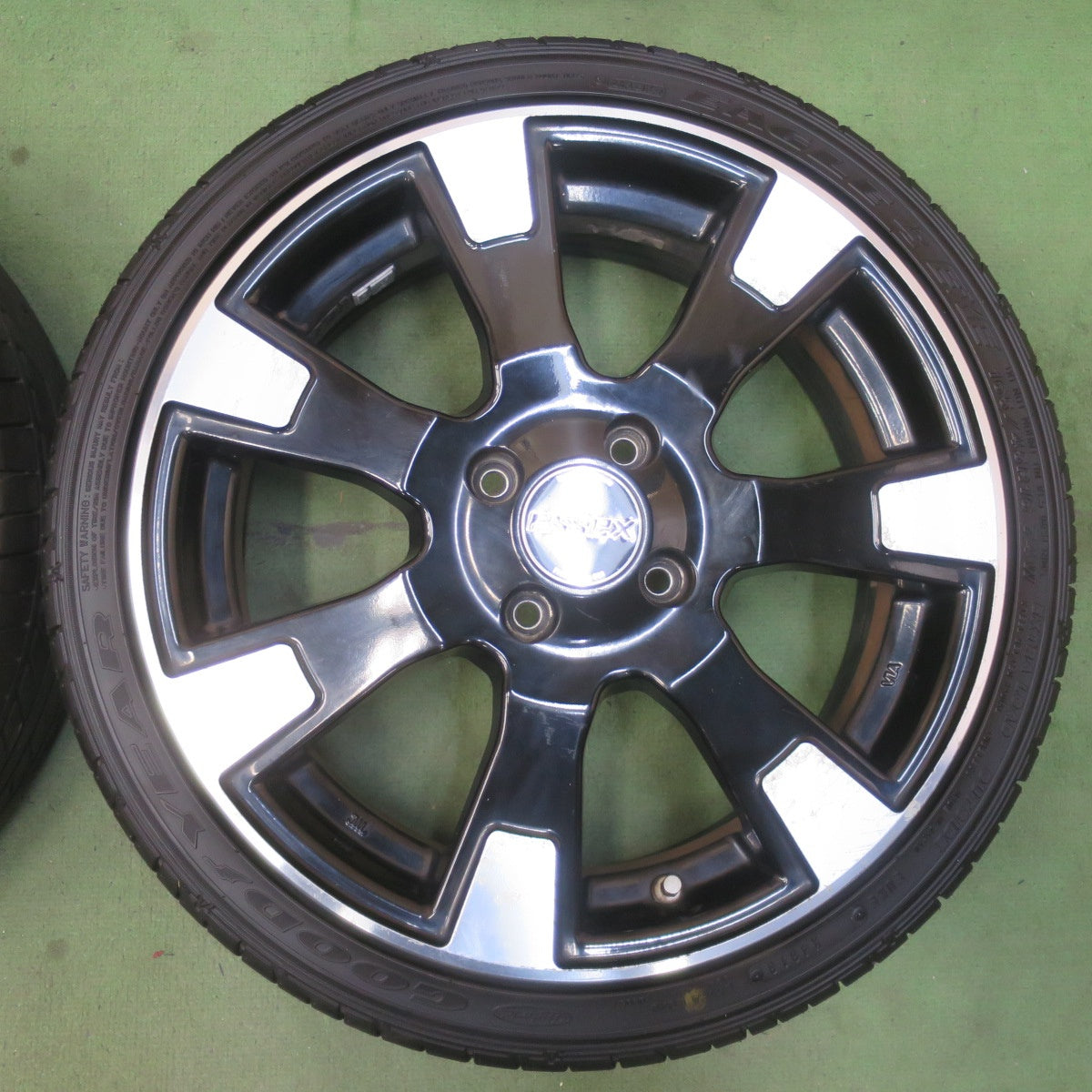 バリ溝！9分★ESSEX CRS 165/45R16 グッドイヤー イーグル LS EXE エセックス 16インチ 軽サイズ PCD100/4H★6050406イノ