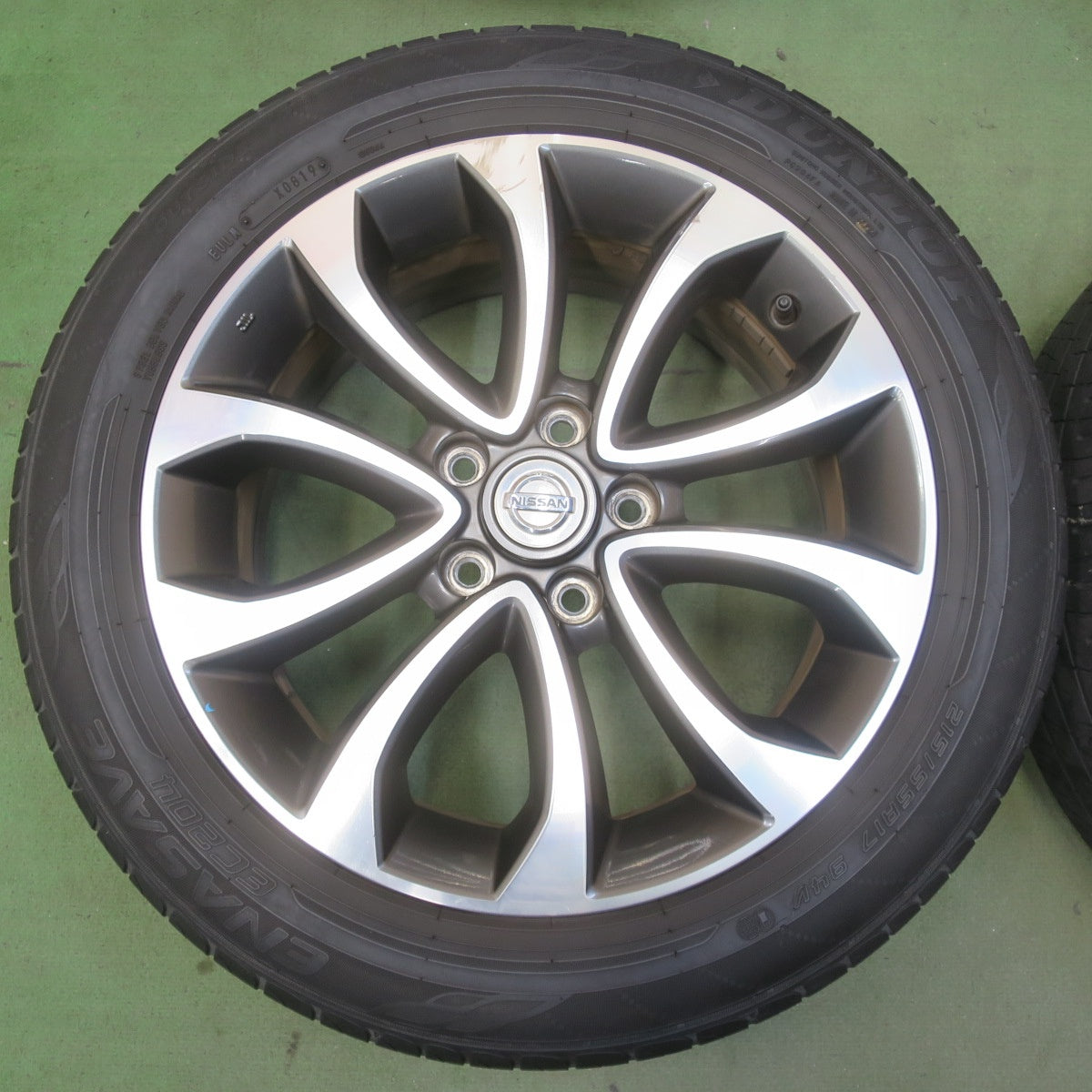 4本価格◎日産 ジューク 純正 215/55R17 ダンロップ エナセーブ EC204 17インチ PCD114.3/5H◎6081903イノ