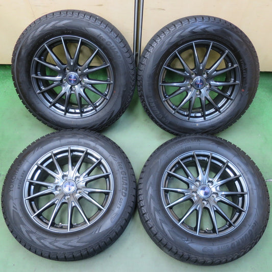 バリ溝！キレイ！9分◎スタッドレス 225/65R17 ヨコハマ アイスガード G075 VELVA SPORTZ ヴェルヴァ 17インチ PCD114.3/5H◎6100703イス