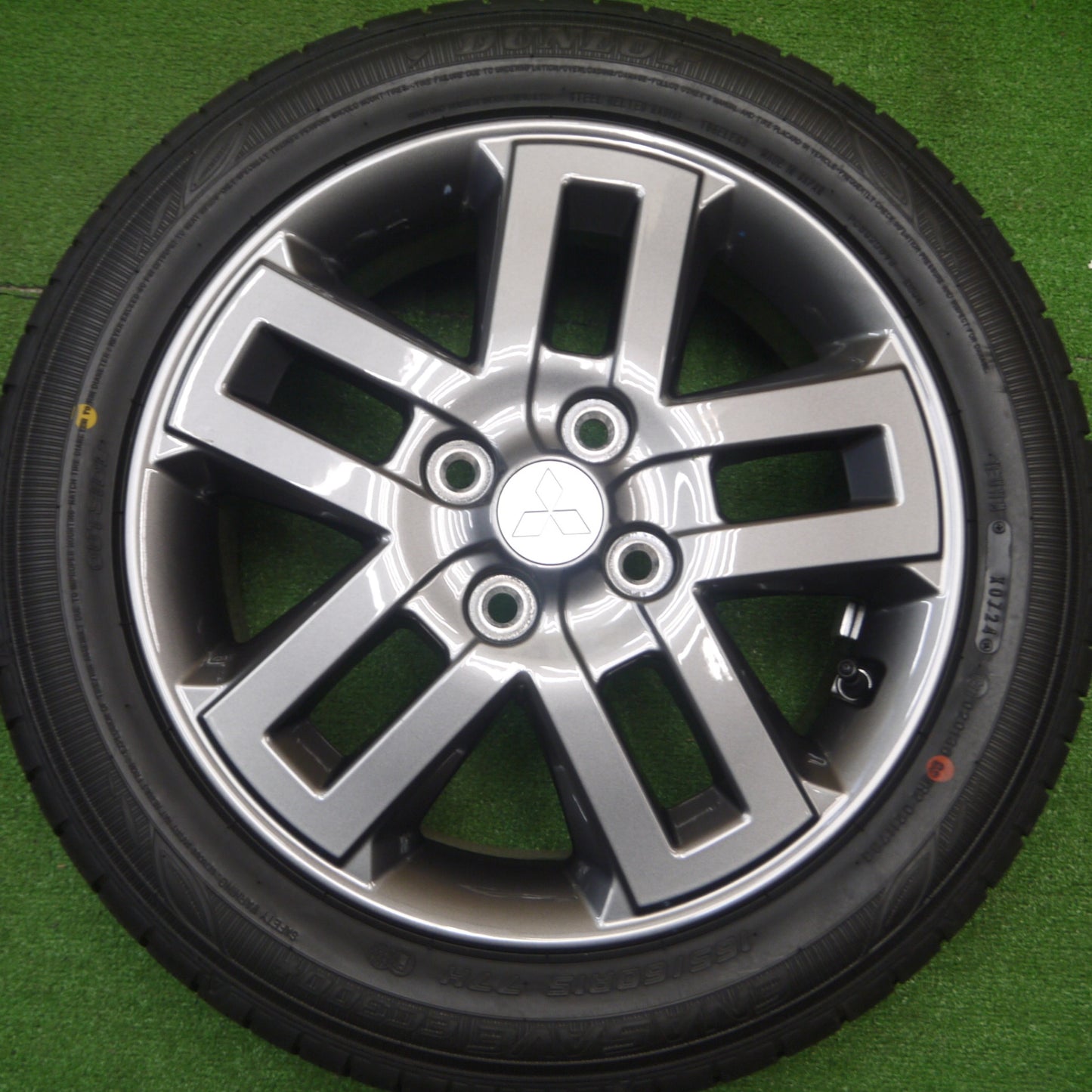 [送料無料] 新車外し！24年★三菱 デリカ ミニ 純正 165/60R15 ダンロップ エナセーブ EC300+ 15インチ PCD100/4H★4112707Hノ